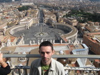 Рим - Ватикан - Вид с купола собора Св. Петра на площадь